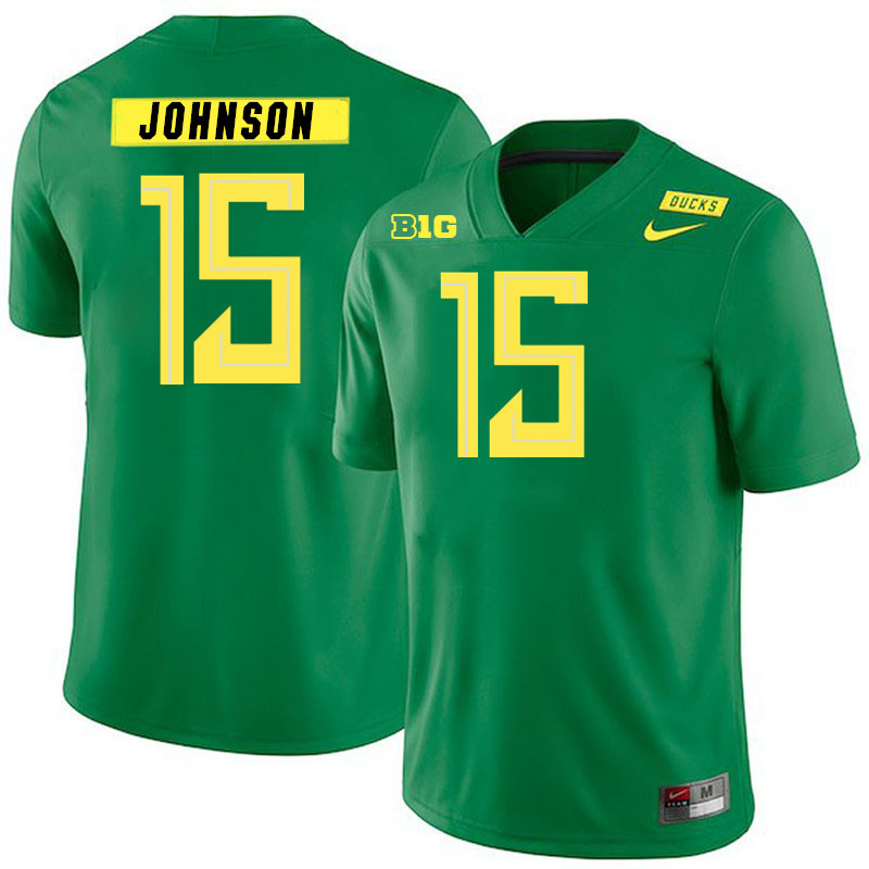 Tez Johnson Oregon Jersey,Oregon Ducks Football Uniforms Youth-Alternate Green